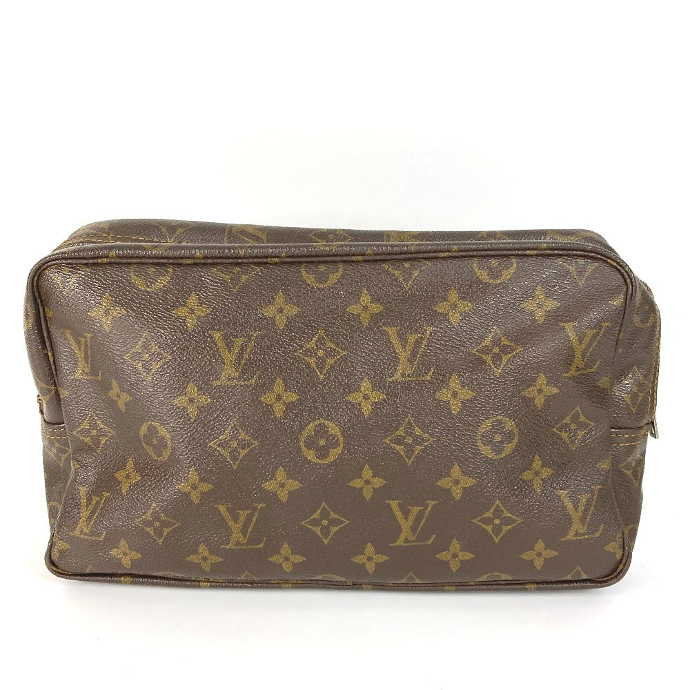 Louis Vuitton Cosmetics Pouch M47522 Truth Cracking Monogram Canvas Brown Handbag G 59