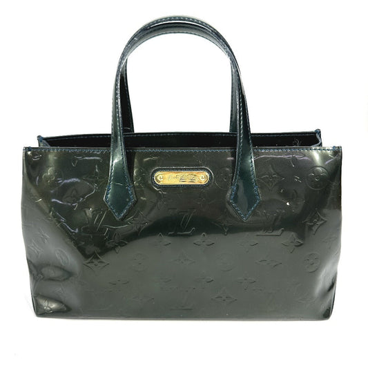 Louis Vuitton M93684 Vernis Wilsher PM Monogram Green Handbag