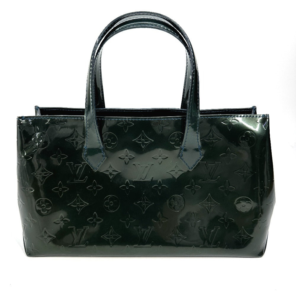 Louis Vuitton M93684 Vernis Wilsher PM Monogram Green Handbag