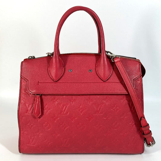 Louis Vuitton M42711 Ann Platt Ann Platt Monogram Leather Red Handbag
