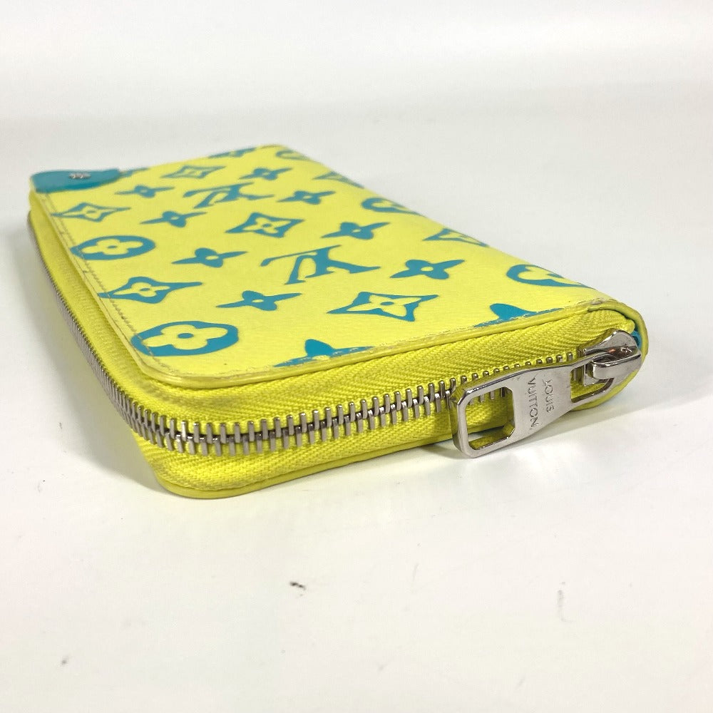 Louis Vuitton Long Purse M82005 yellow playground Monogram Leather Canvas Wallet Case