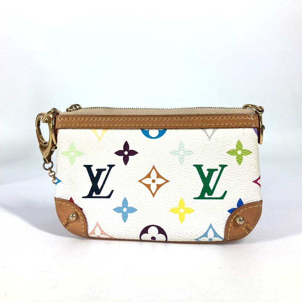 Louis Vuitton M60098 Pochette Mira PM Monogram Canvas White Multicolor Clutch Bag