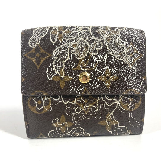 Louis Vuitton Trifold M95396 モノグラムダンティエル Portefeuille Elise Monogram Canvas Brown Wallet Case