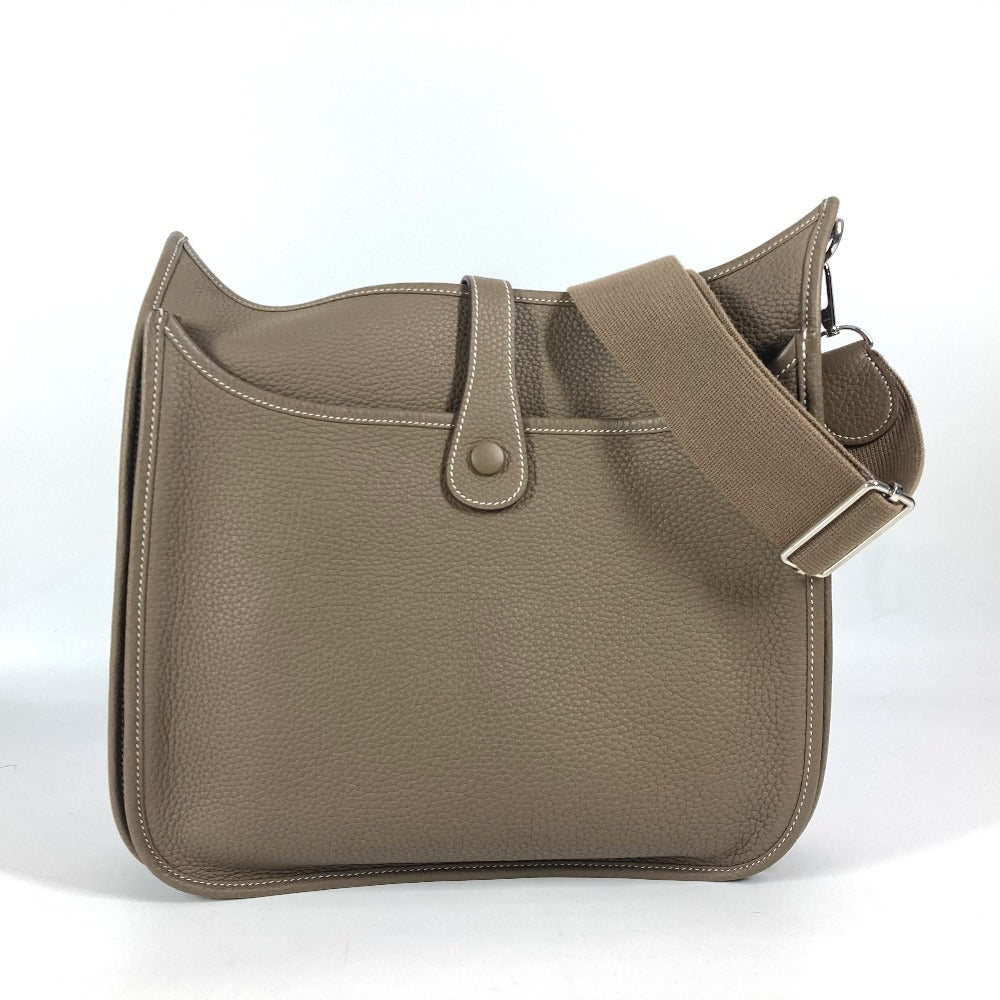 Shoulder Bag Taurillon Clemence Evelyn Gm Unisex(Unisex) Beige