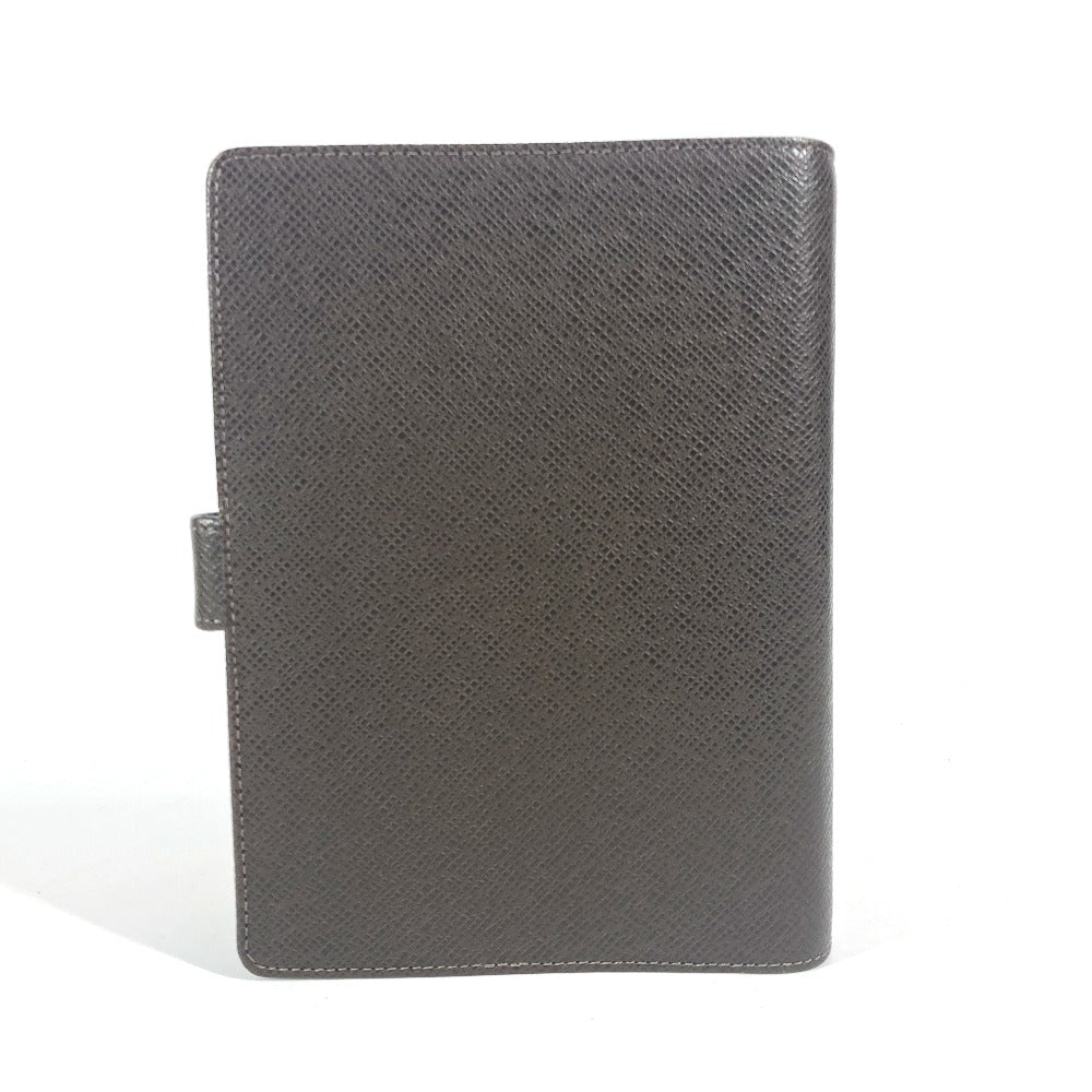 Louis Vuitton Notebook cover R20432 Taiga Leather Brown Handbag