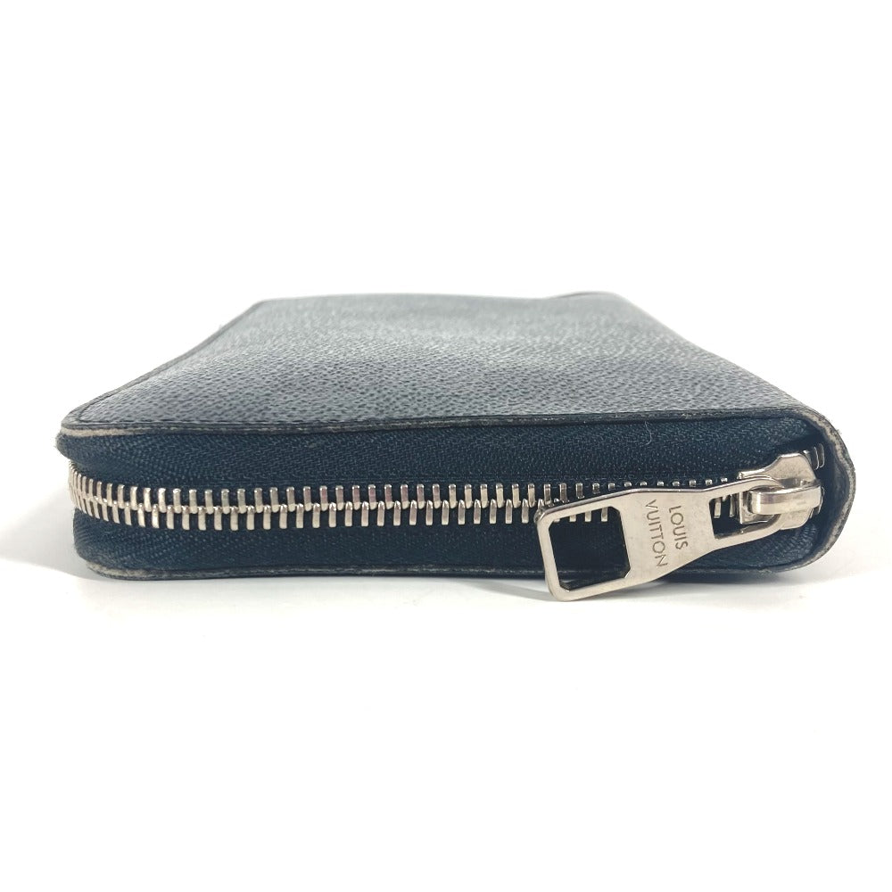 Louis Vuitton Long Purse N63077 Damier Grafitto Canvas Black Wallet Case G 26