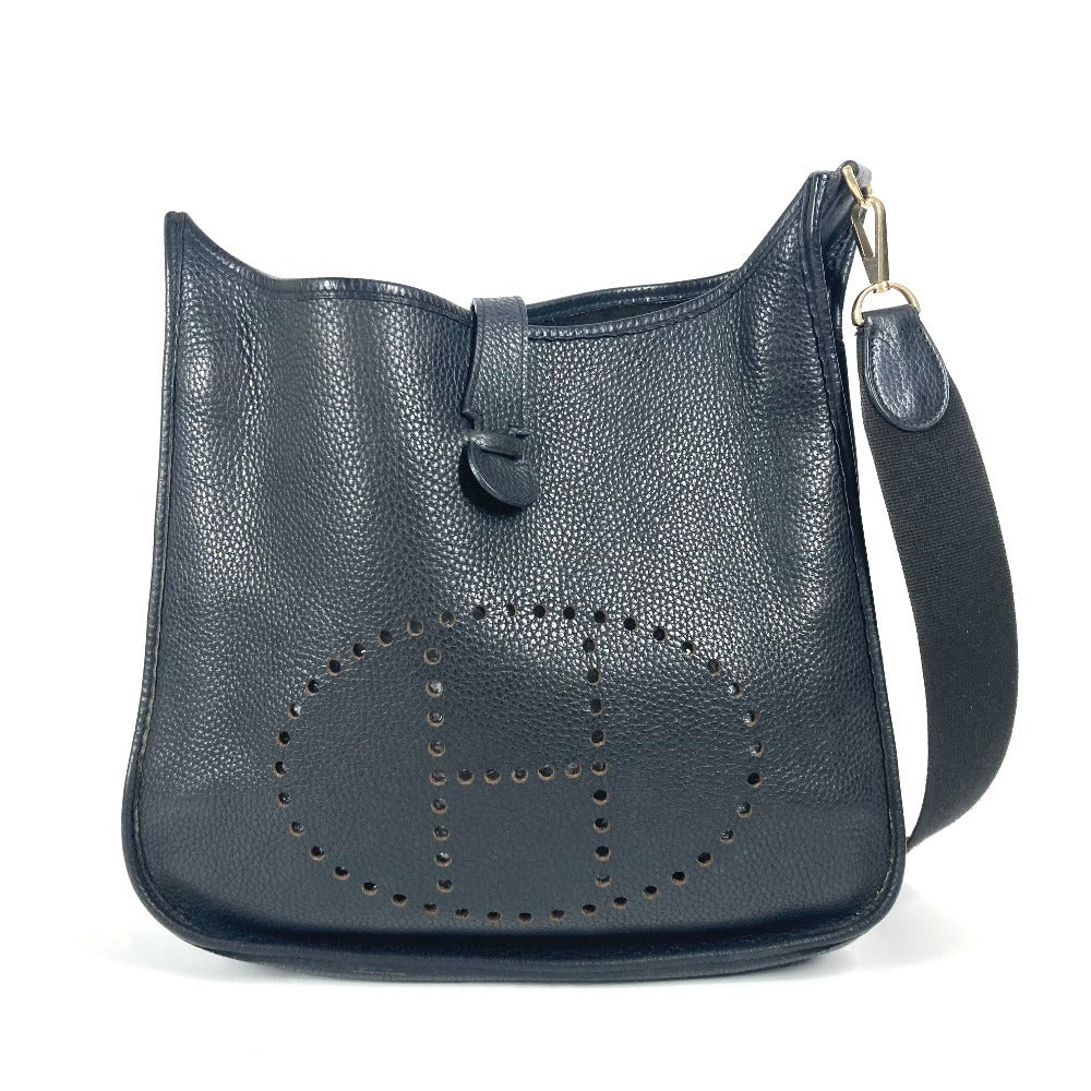 Shoulder Bag Taurillon Clemence Evelyn Gm Unisex(Unisex) Black