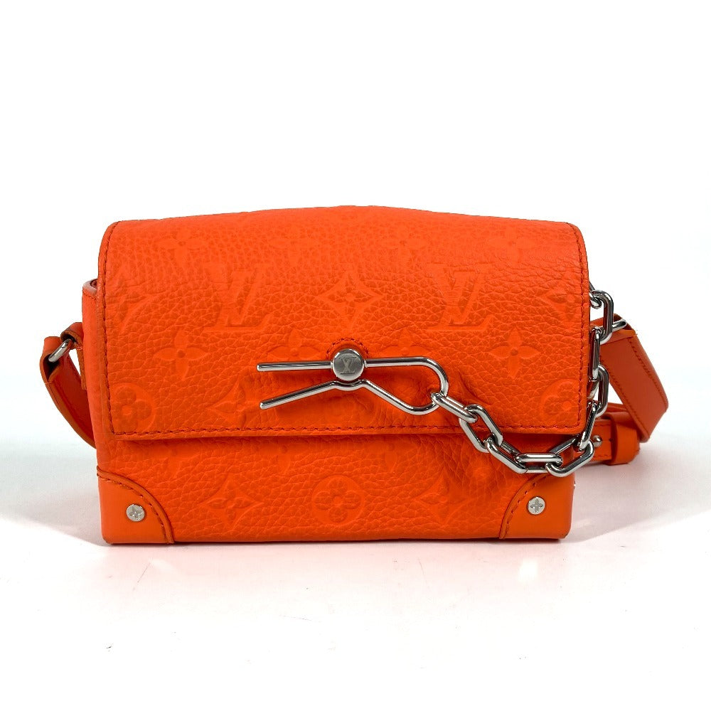 Louis Vuitton M82916 Taurillon Clemence Taurillon Clemence Monogram Leather Orange Wallet Case