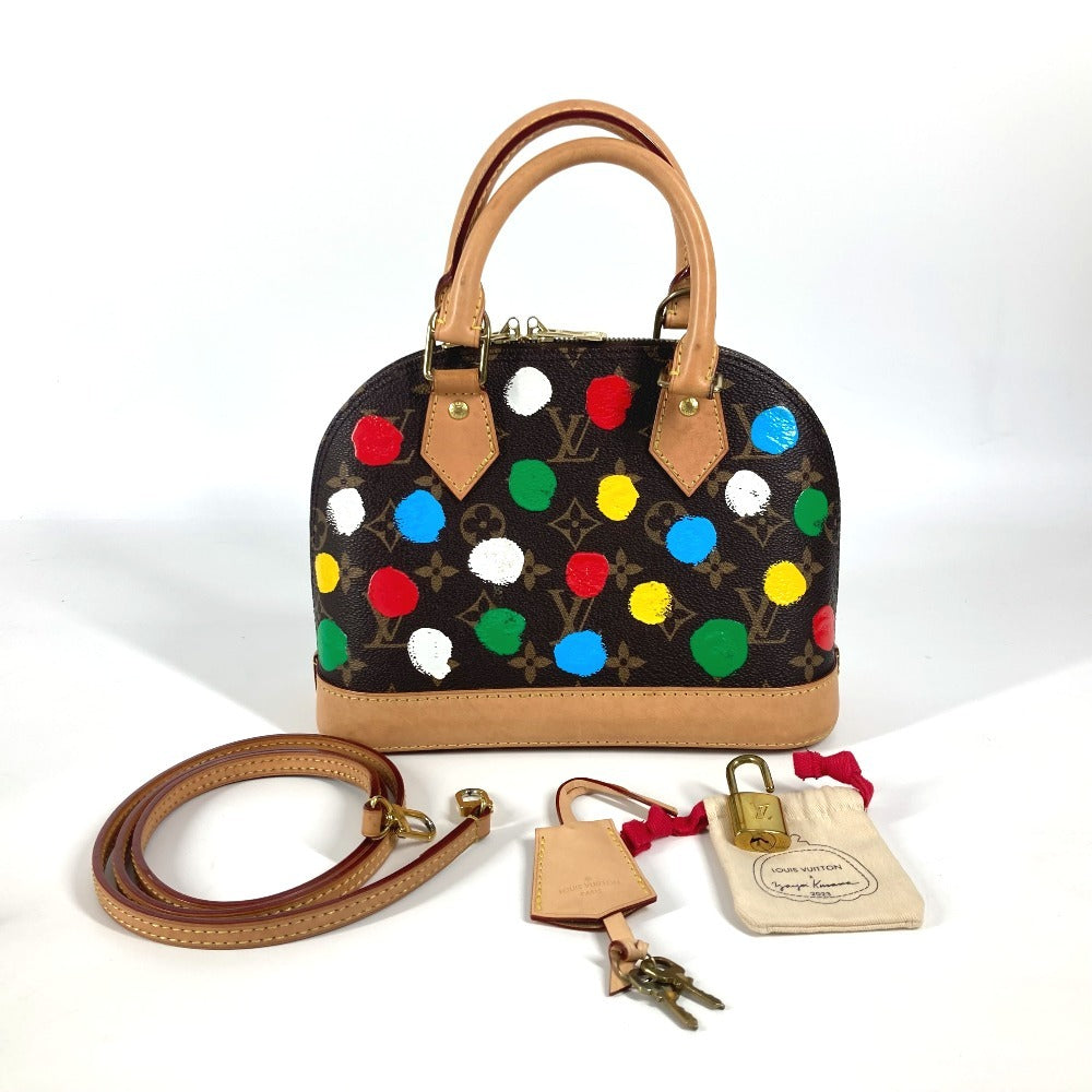 Louis Vuitton M46431 Painted Dot Yayoi Kusama Monogram Canvas Brown Handbag