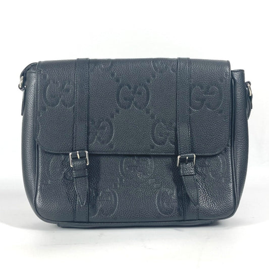 Gucci GG JUMBO MD Jumbo GG Leather Black Medium Shoulder Bag
