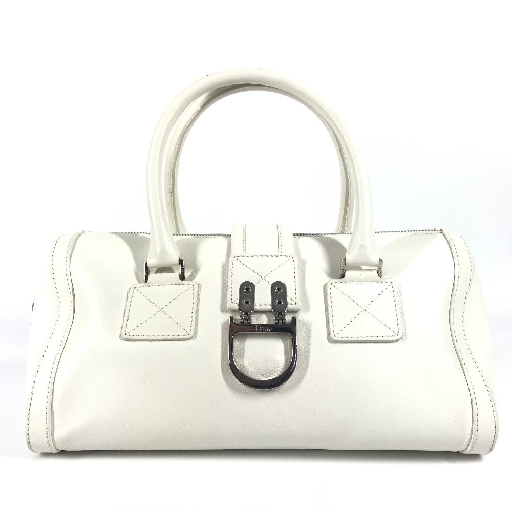 Dior Handbag D Women Leather White Travel Bag