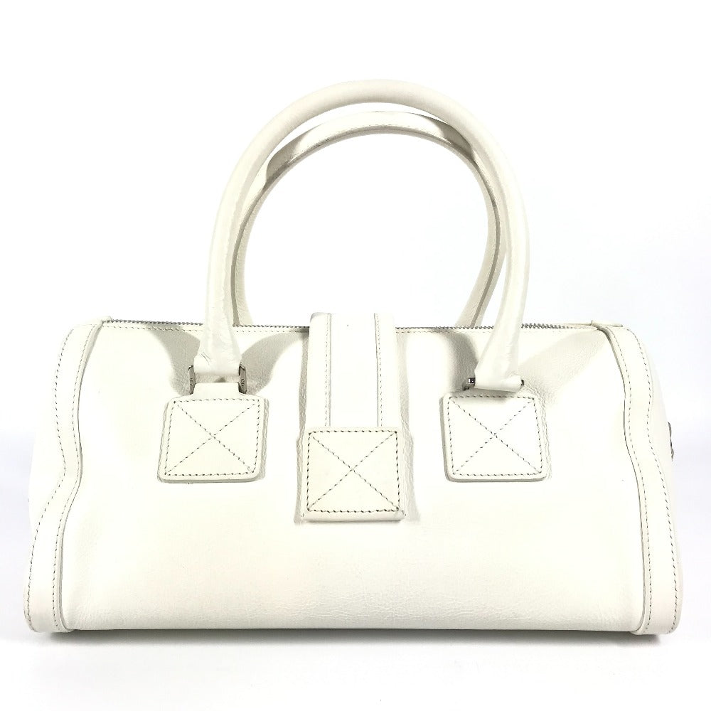 Dior Handbag D Women Leather White Travel Bag