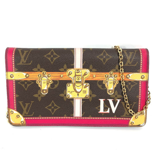 Louis Vuitton Long Purse M62456 Summer Trunk Monogram Canvas Brown Wallet Case