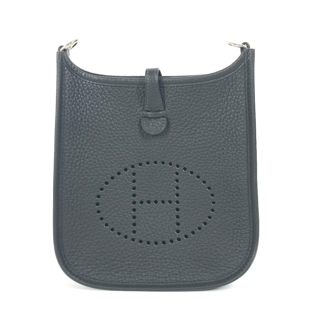 Hermes Shoulder Bag Taurillon Clemence Long Evelyn Tpm Amazone Black