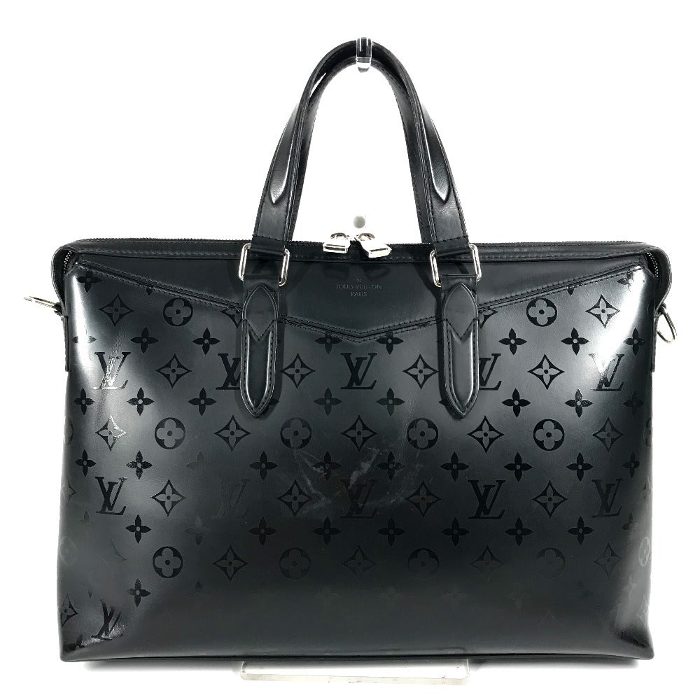 Louis Vuitton Business M40529 Illusion Briefcase Monogram Leather Black Handbag