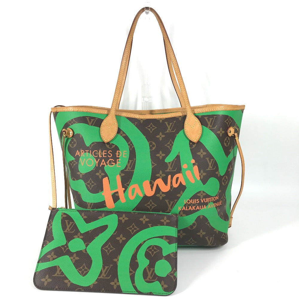 Louis Vuitton M44198 Hawaii Limited Neverfull MM Monogram Canvas Brown Shoulder Bag