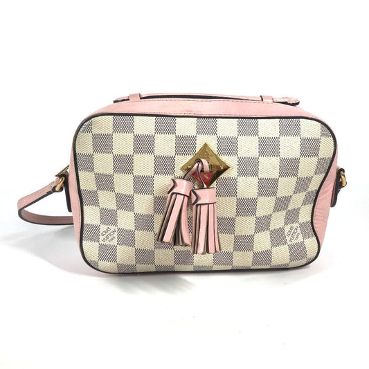 Louis Vuitton N40155 Damier Azur Damier Azur Canvas White Shoulder Bag