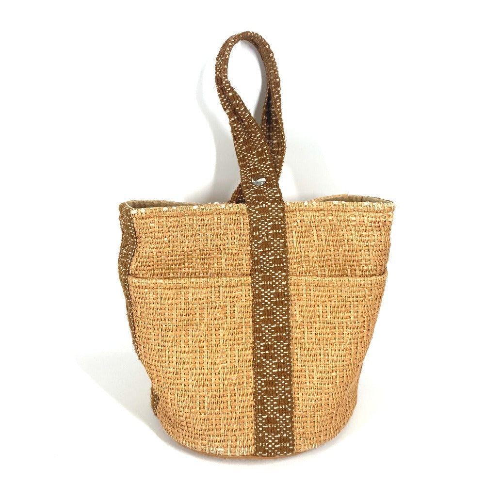 Hermes Handbag Cotton Cellulose Tamur Mm Beige Travel Bag