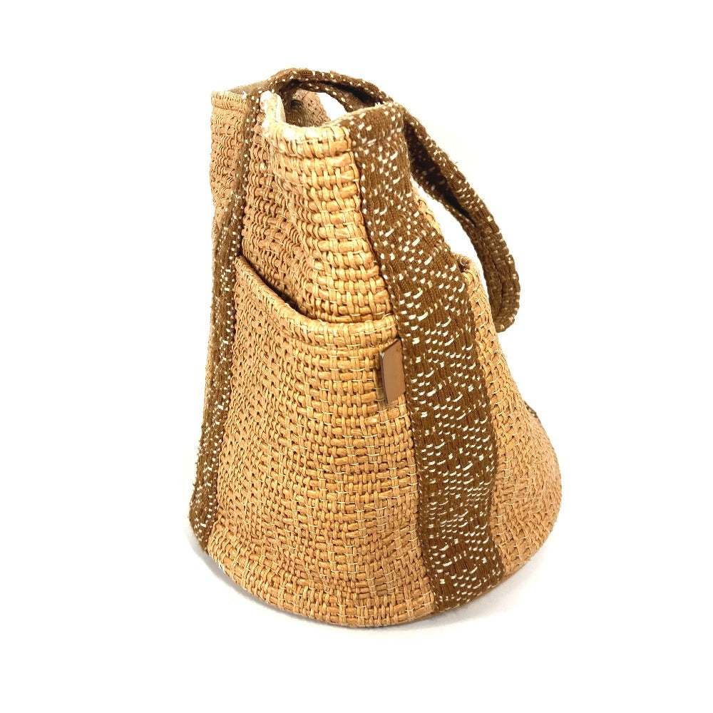 Hermes Handbag Cotton Cellulose Tamur Mm Beige Travel Bag