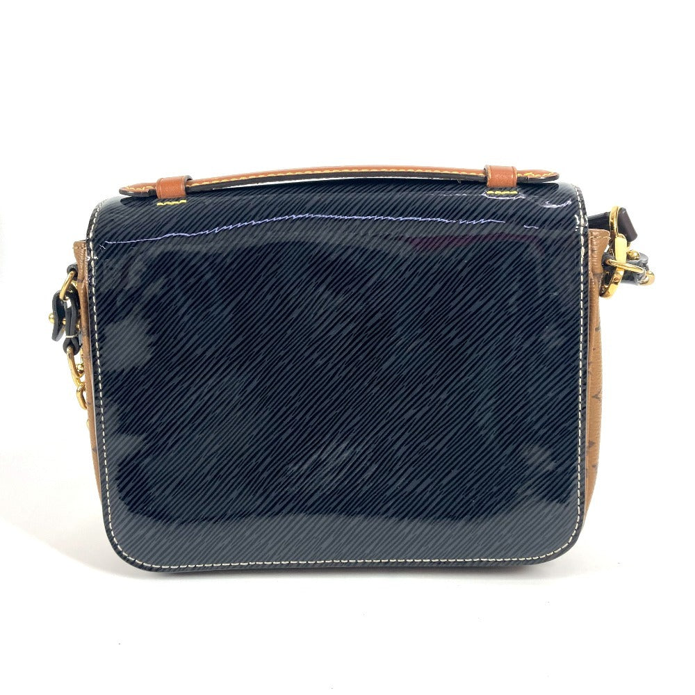 Louis Vuitton M54990 reverse Shiny Epi Reverse Monogram Canvas Black Mini Shoulder Bag