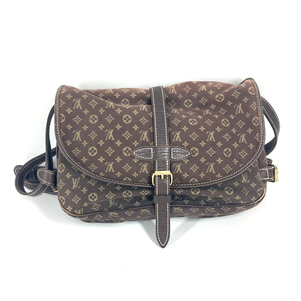 Louis Vuitton M95227 -LinCanvas run Saumur 30 Monogram Brown Mini Shoulder Bag G 47
