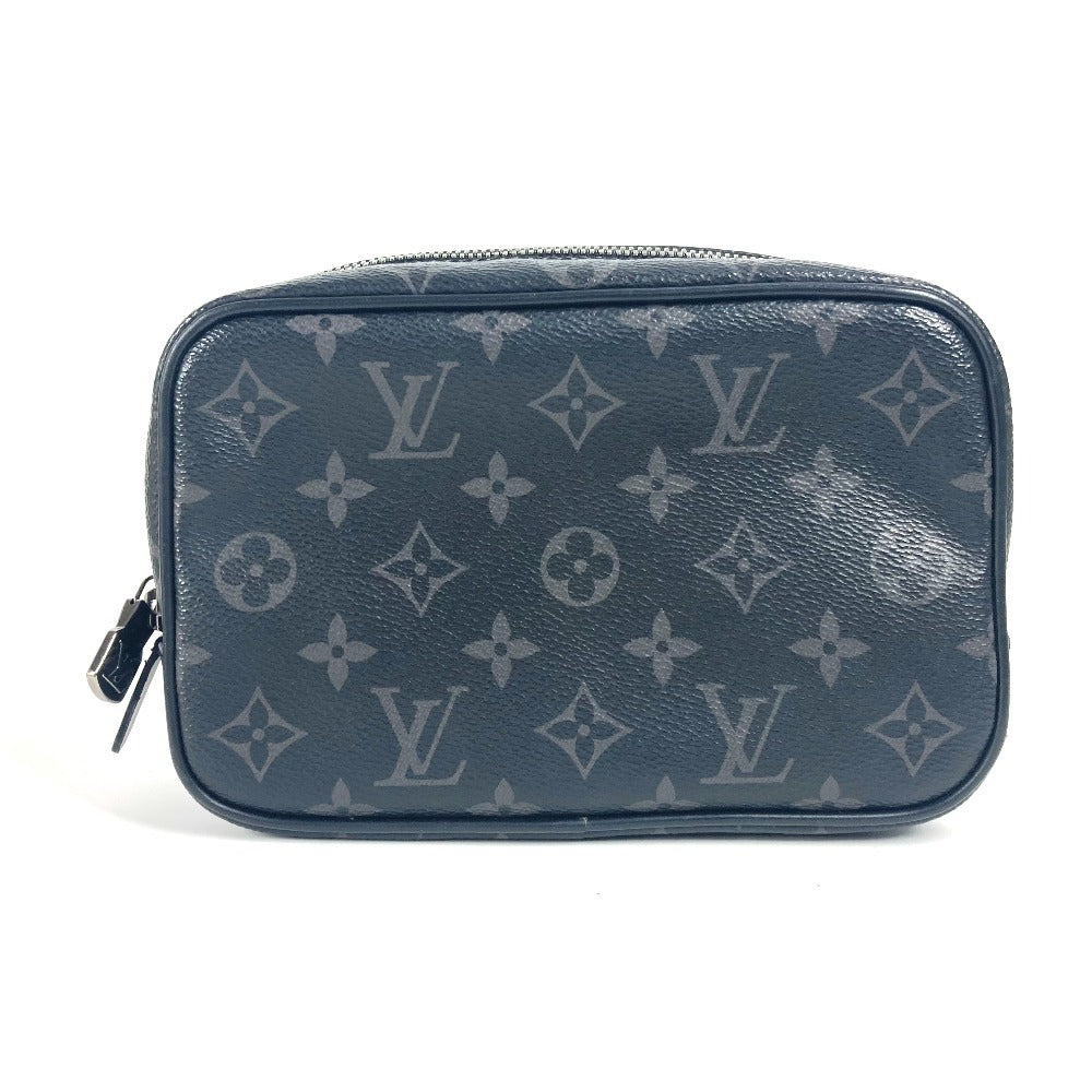 Louis Vuitton Pouch M43384 Eclipse True Monogram Canvas Black Wallet Case G 48