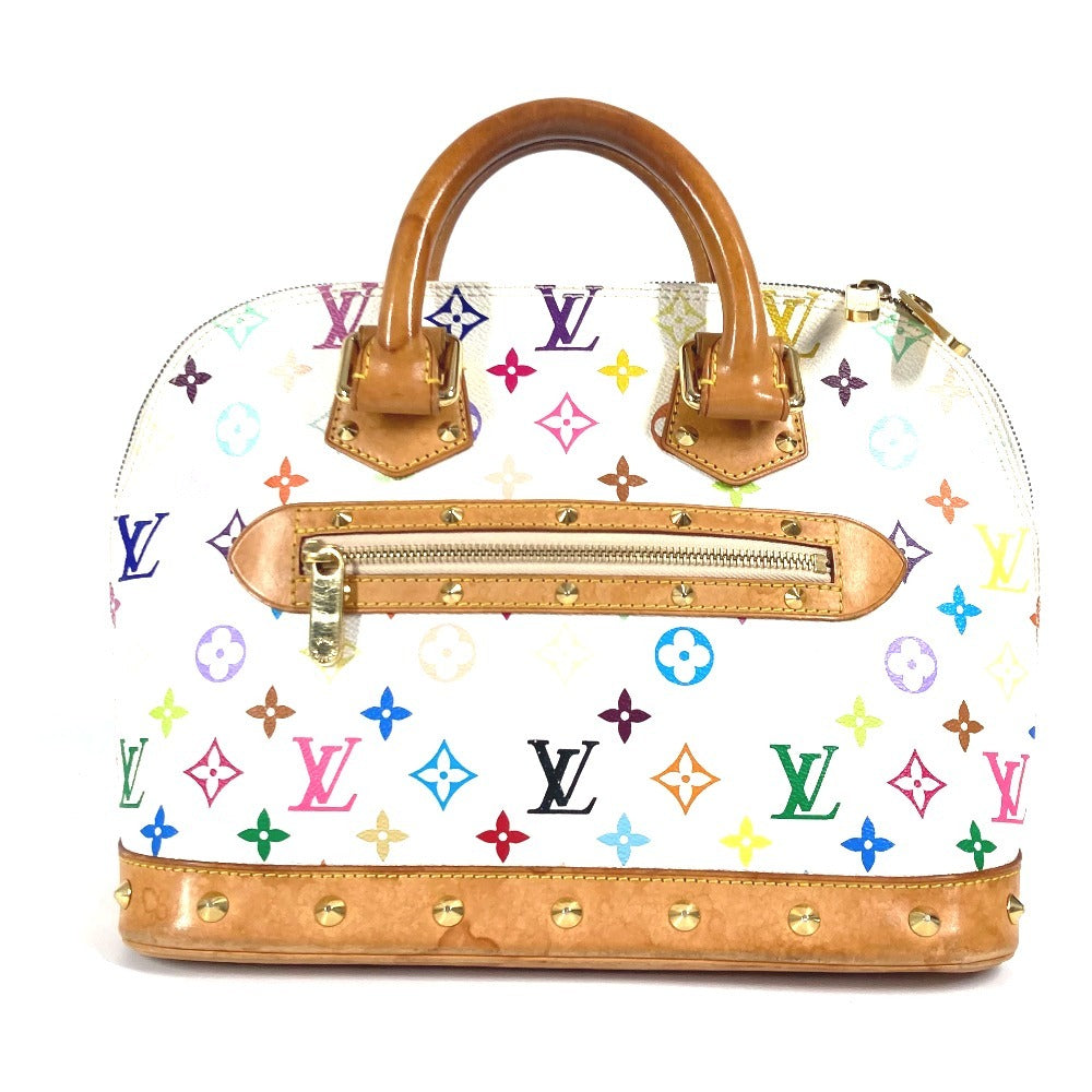 Louis Vuitton M92647 Alma Monogram Canvas White Multicolor Handbag