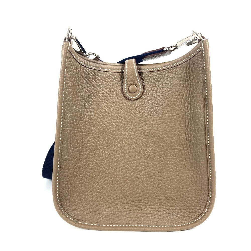 Shoulder Bag Taurillon Clemence Gray Type Evelyn