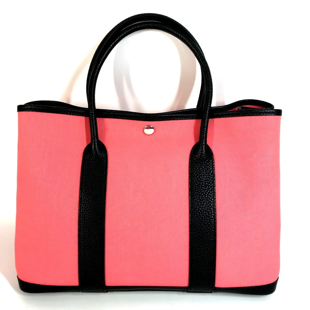 Tote Bag Toile Officier, Garden Party Pm Leather Pink