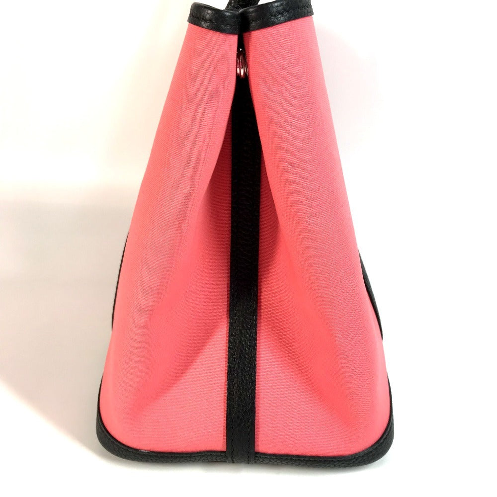 Tote Bag Toile Officier, Garden Party Pm Leather Pink