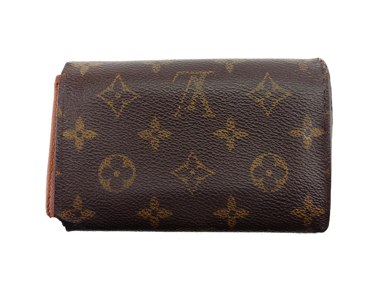 Louis Vuitton Long Purse M61730 Portonebi Tresol Brown Beige Gold Wallet Case G1654