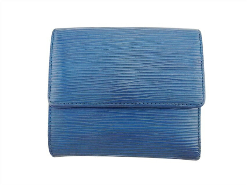 Louis Vuitton Bifold M63485 Toledo Porte Monnaie Blue Wallet Case