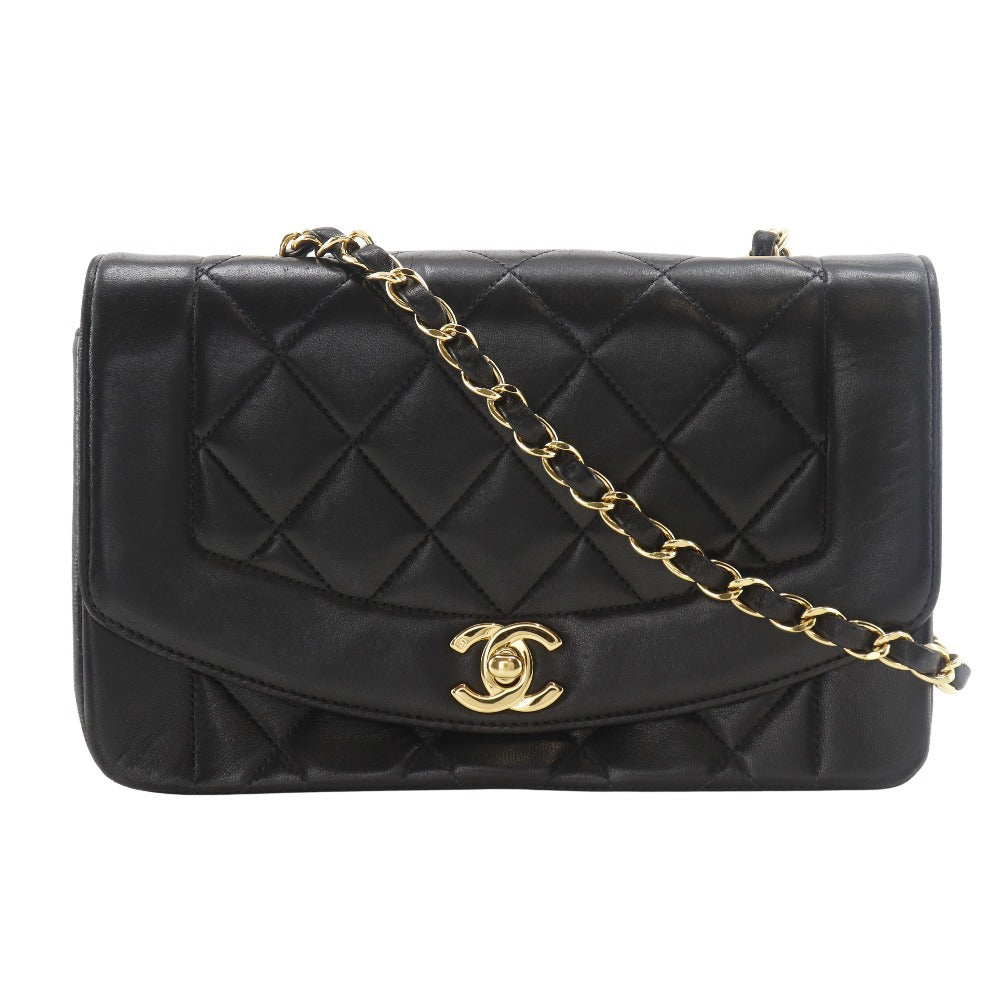 Chanel lambskin ChainShoulder Diana 22 Black Shoulder Bag