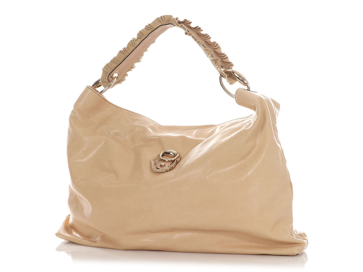 Gucci Sabrina Ruffle Hobo Travel Bag