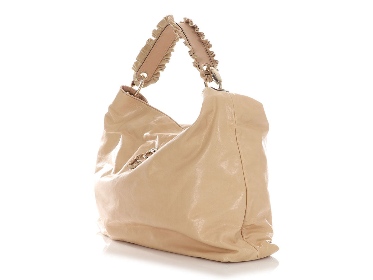 Gucci Sabrina Ruffle Hobo Travel Bag