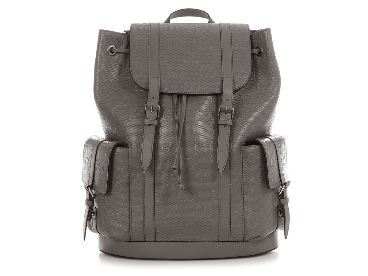 Gucci Gray Jumbo Backpack Medium