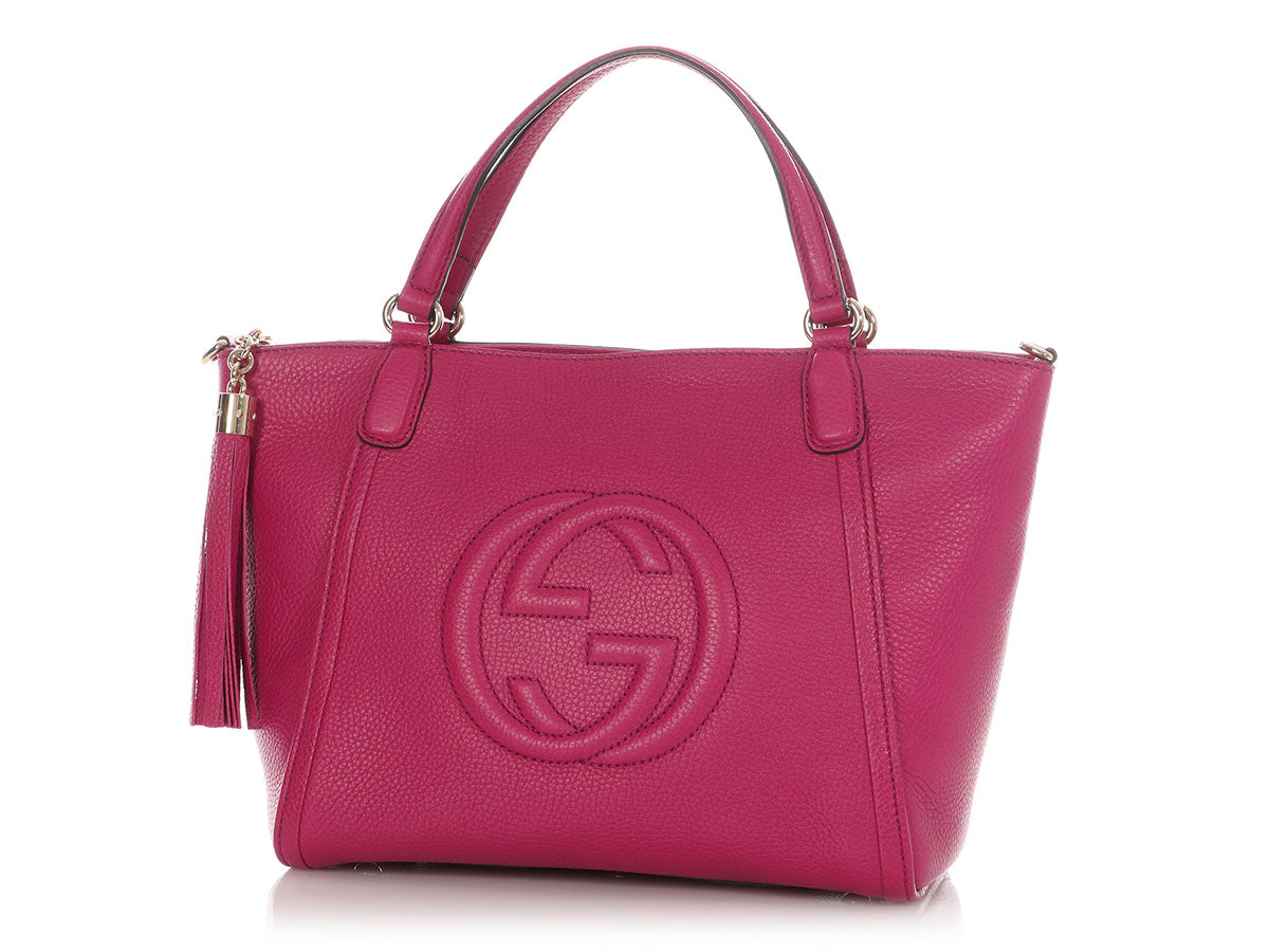 Gucci Bright Bouganville Soho Tote Small Tote Bag