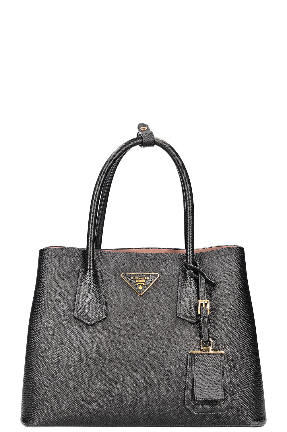 Prada Double Tote Bag Black Medium
