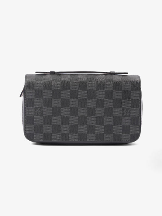 Louis Vuitton XL Zippy Graphite Coated Damier Canvas Coated Canvas Wallet Case