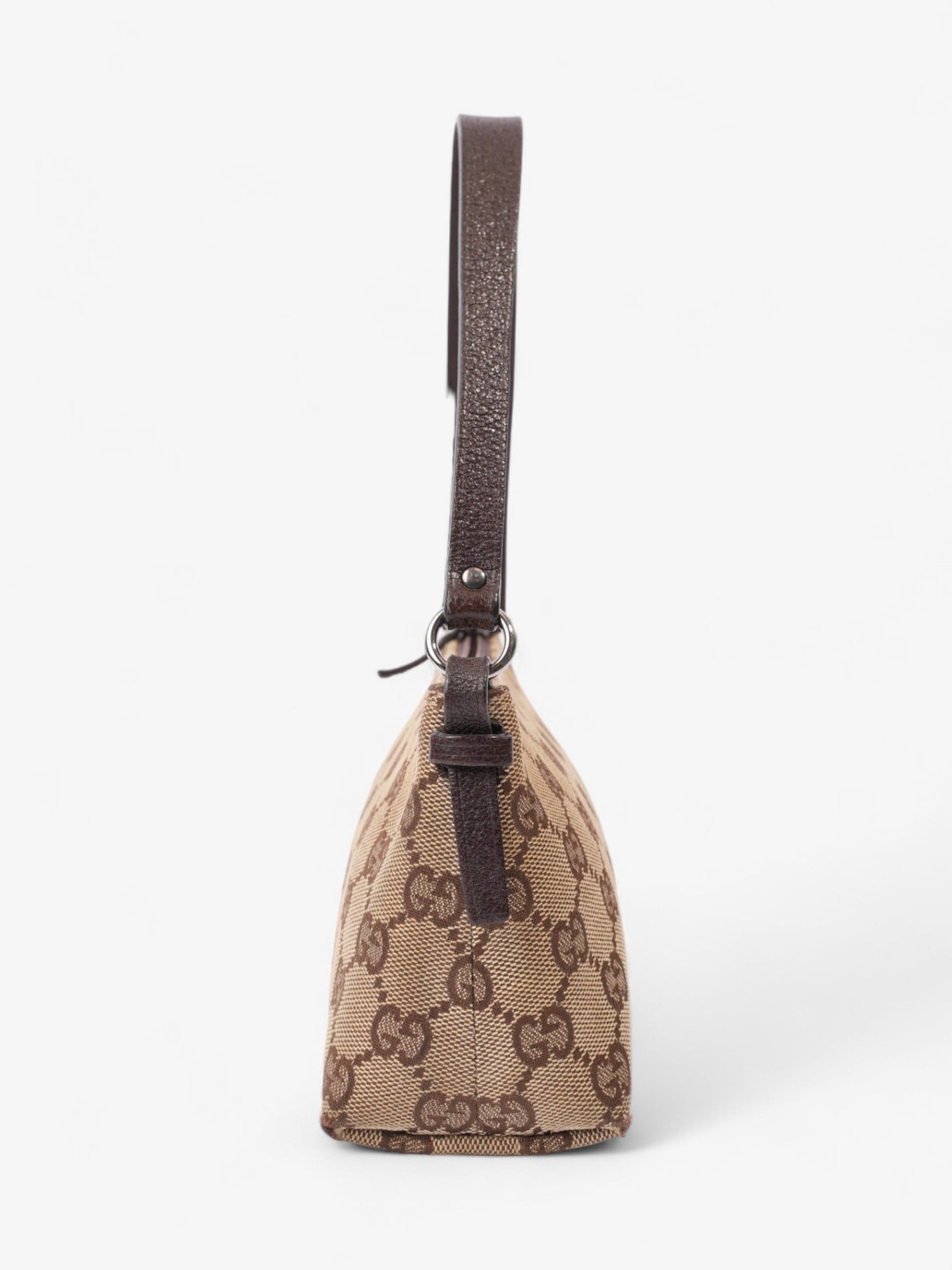 Gucci Pochette Supreme Coated Shoulder Bag Canvas Brown