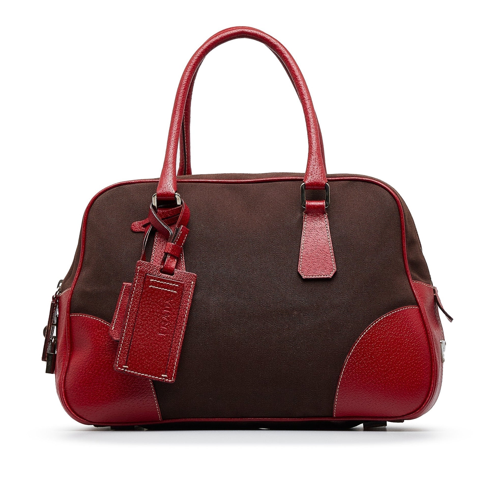 Prada Canapa Bauletto Handbag Travel Bag