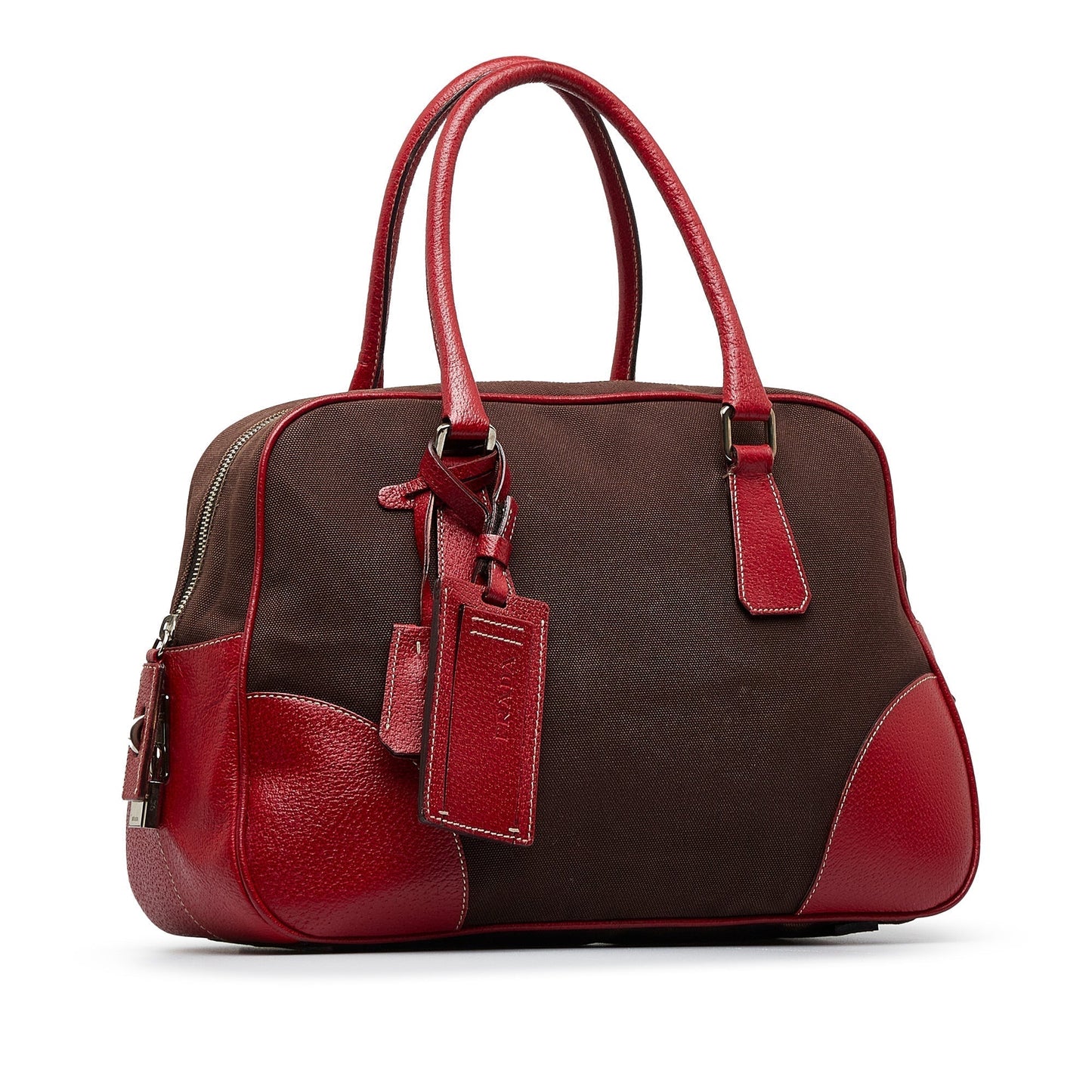 Prada Canapa Bauletto Handbag Travel Bag