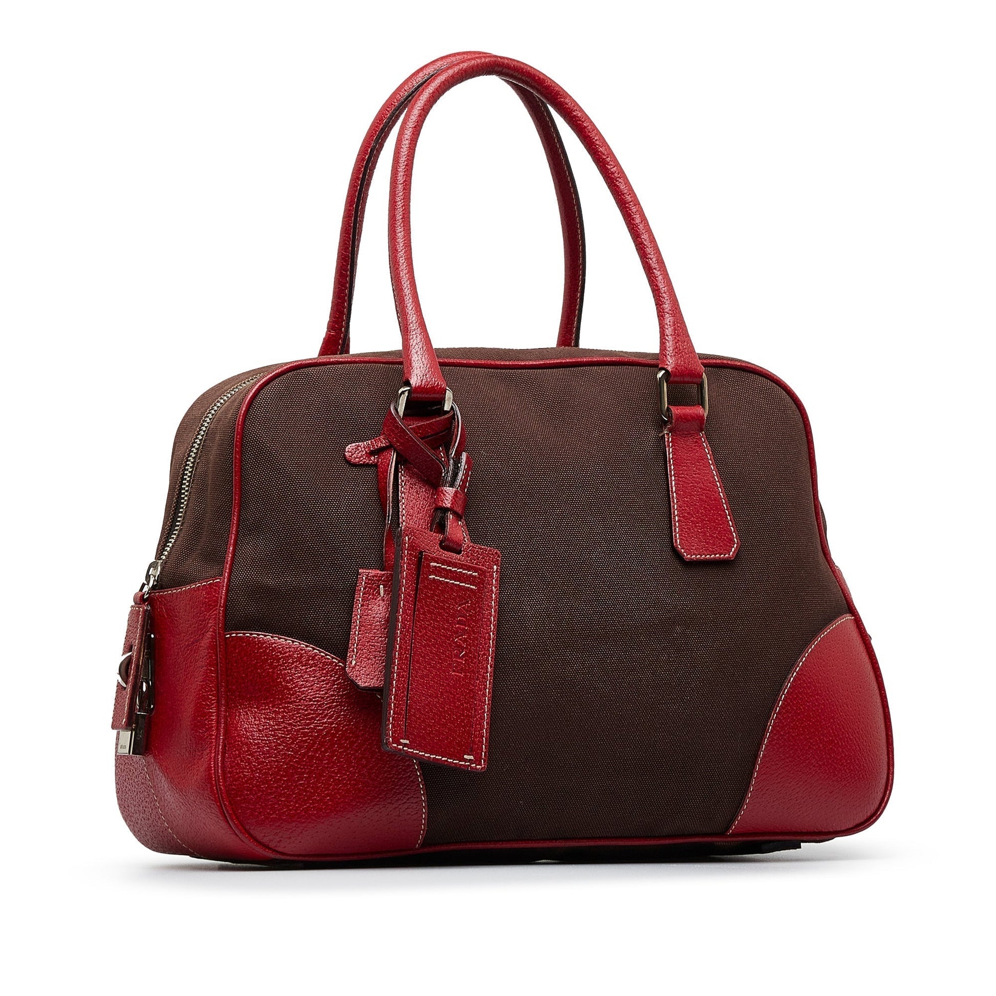 Prada Canapa Bauletto Handbag Travel Bag