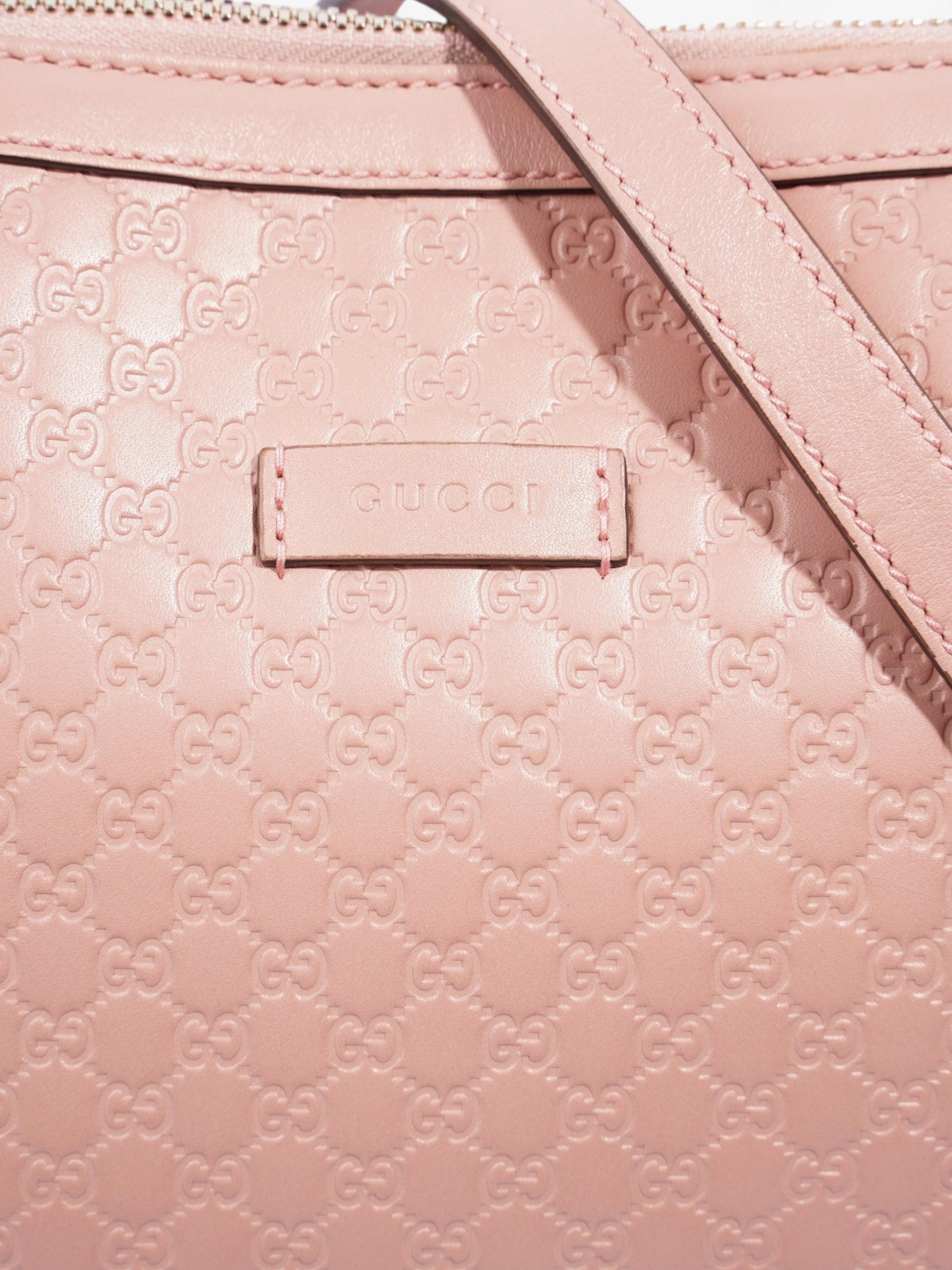 Gucci Microssima Tote Leather Pink Tote Bag