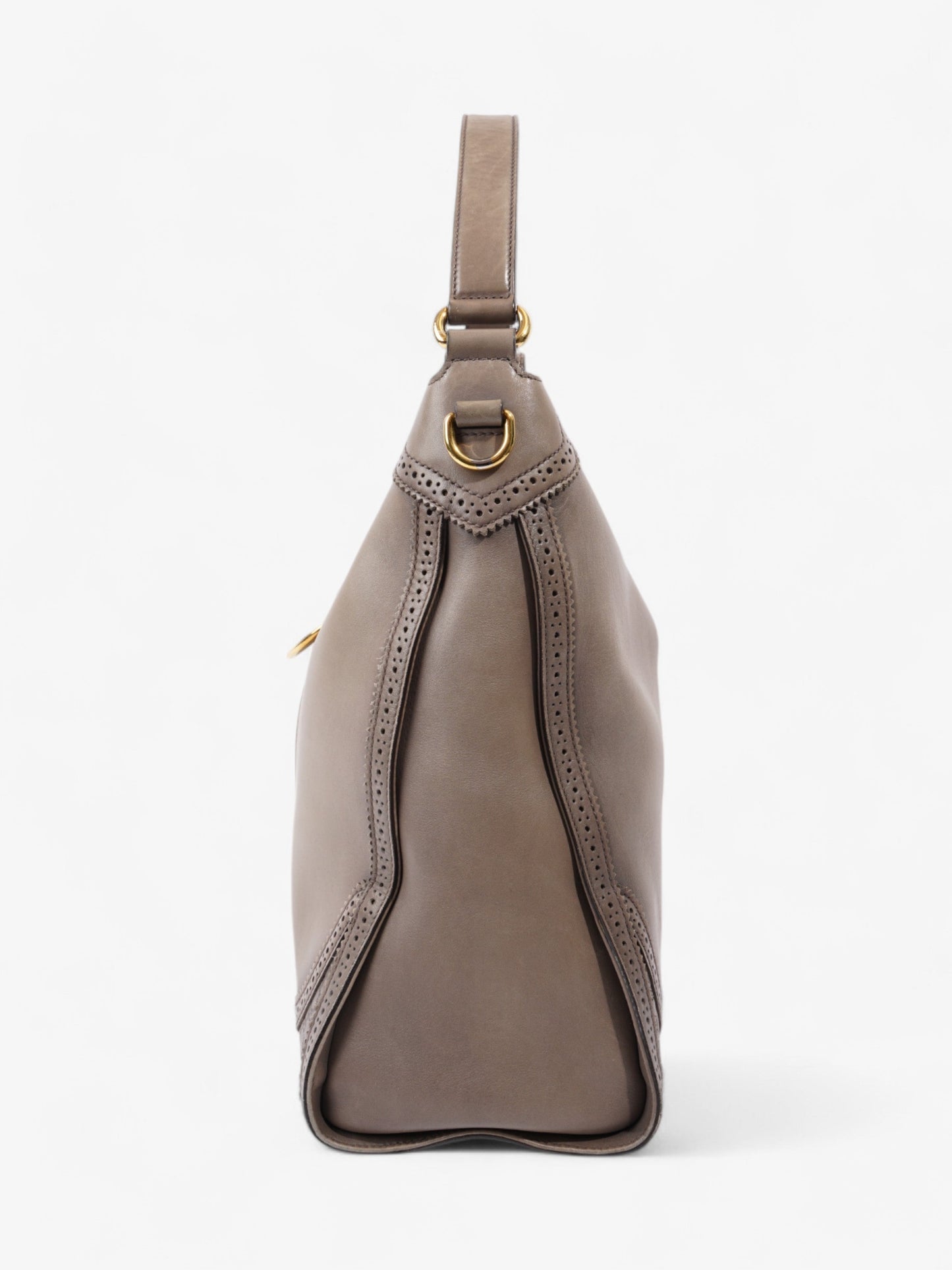 Gucci Hobo Bag Stone Grey Leather Shoulder Bag