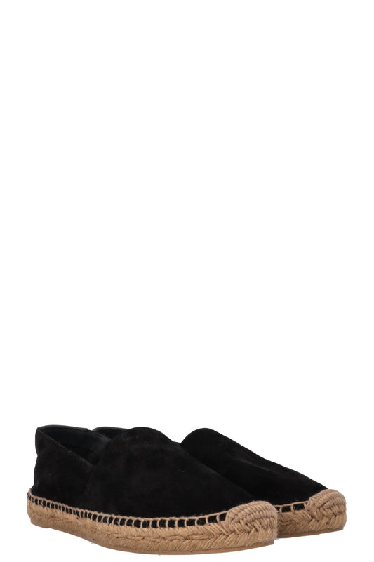 YSL Saint Laurent Espadrille Velvet Black Shoes