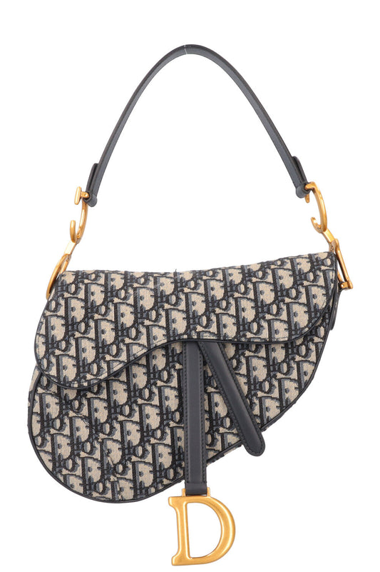 Dior Saddle Bag Oblique 2 Blue Handbag