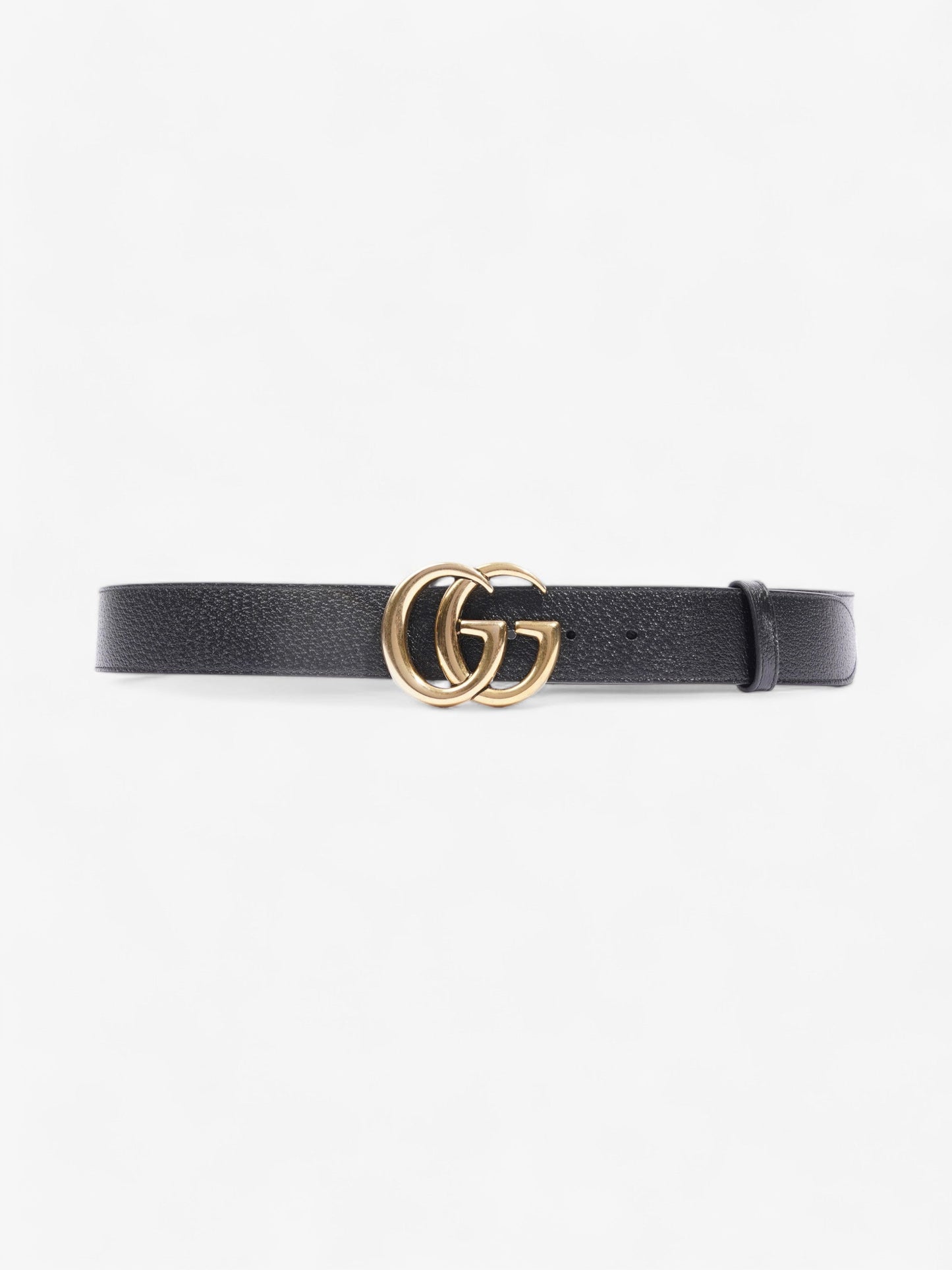 Gucci Marmont Belt Handbag Leather Black Accessory 100Cm 40