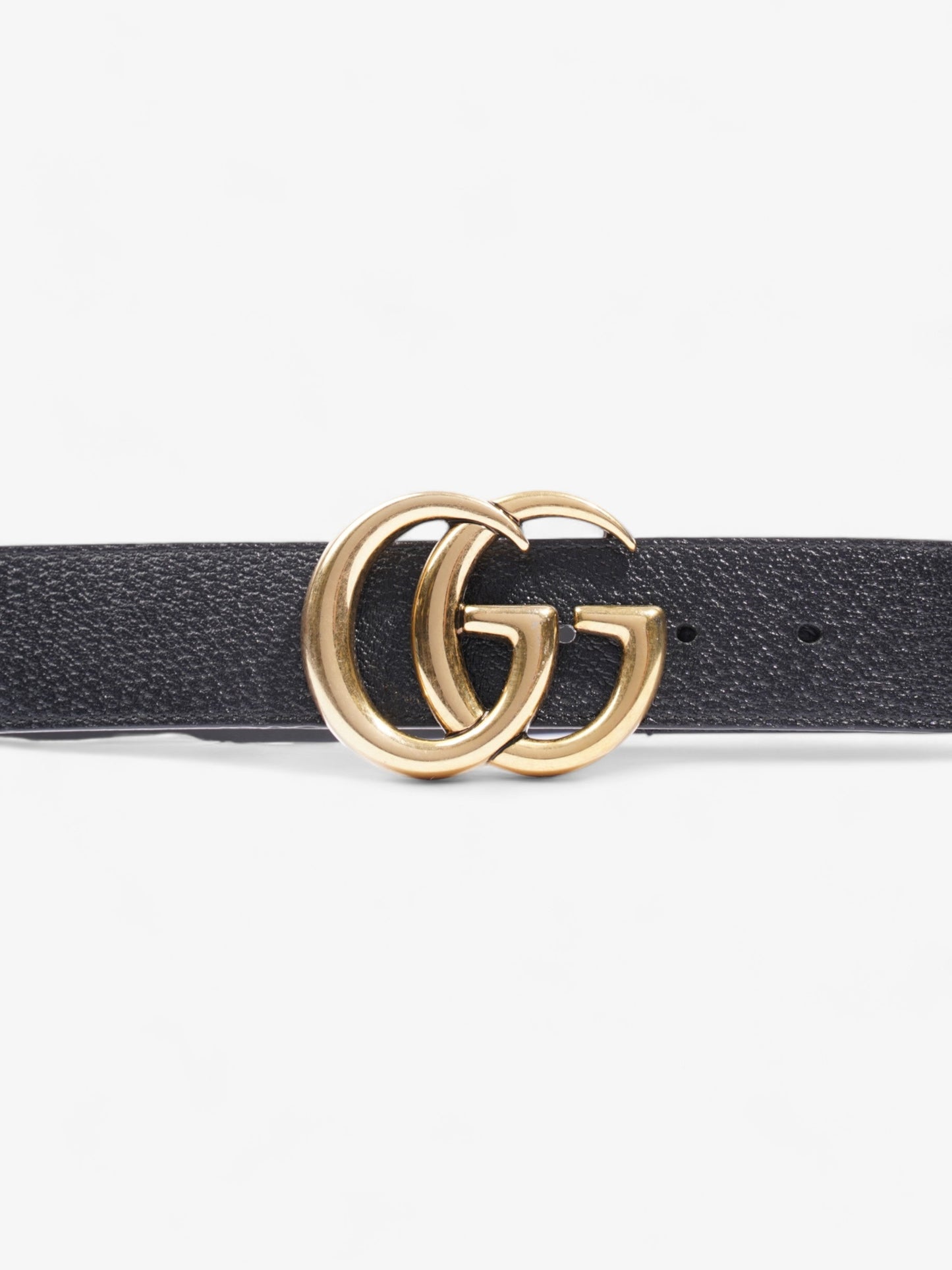 Gucci Marmont Belt Handbag Leather Black Accessory 100Cm 40