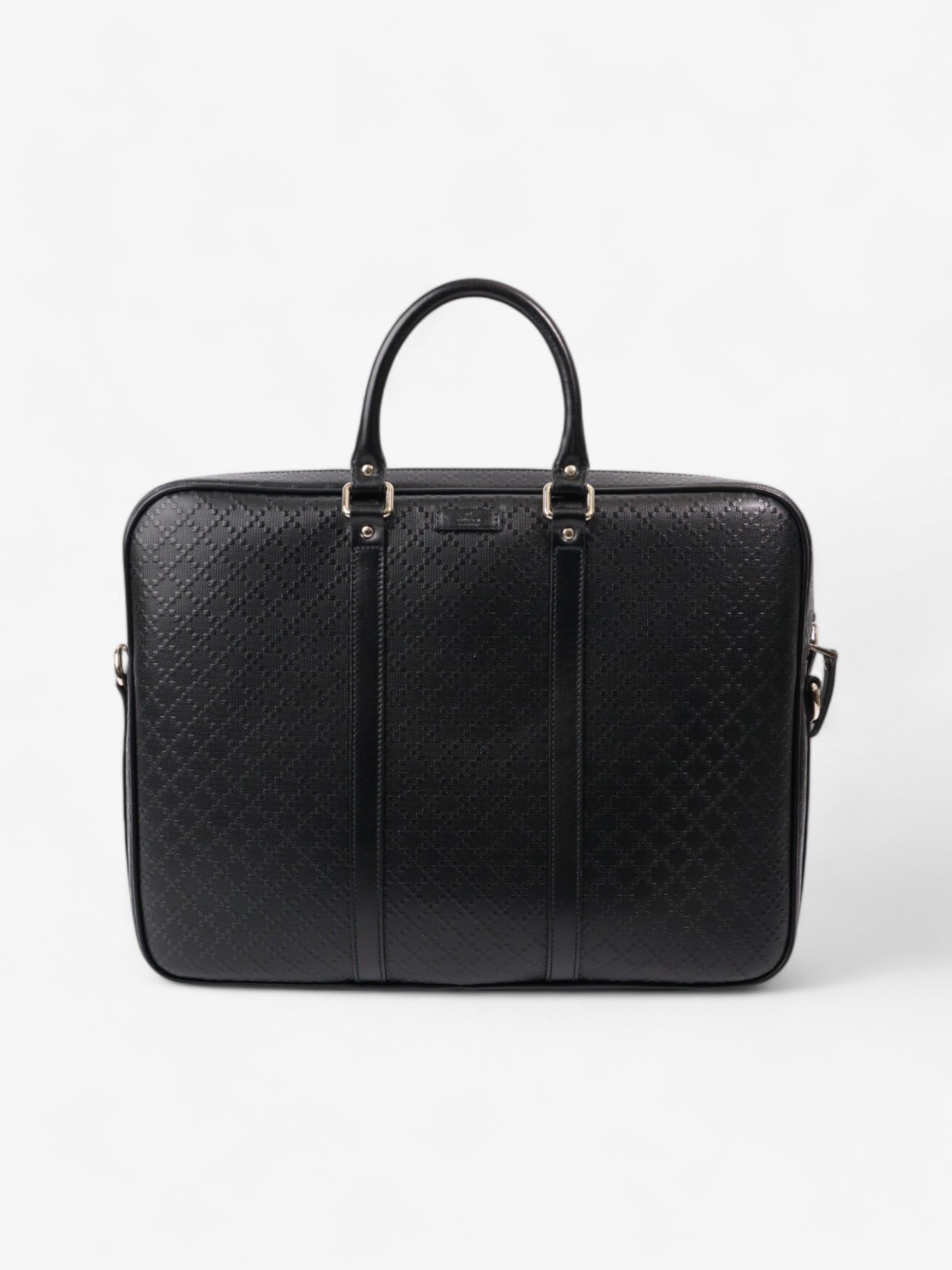 Gucci Briefcase Travel Bag Canvas Black